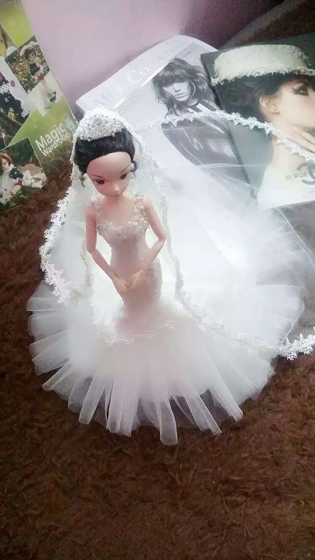 丝网婚纱娃娃教程图解_古代芭比娃娃图片婚纱(2)