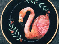 欧式刺绣——火烈鸟