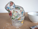 废物利用 - 废纸小鸟零钱罐（储钱罐）diy教程
