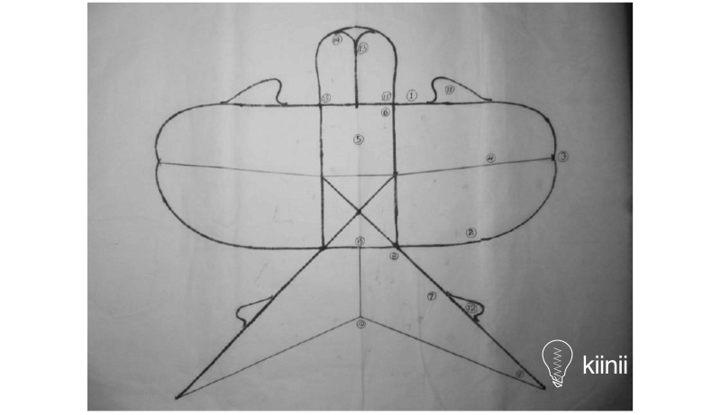沙燕风筝骨架制作图解图片