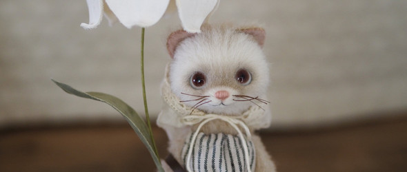 为纪念逝去的猫猫，她开始了羊毛毡玩偶制作之路 ｜creamy