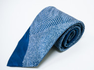 日本直邮 江户小纹染丝绸领带 纯手工制作 有28种花纹 传统工匠师青木啓作作品 深蓝色款