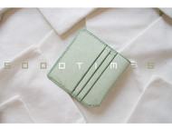 5000TIMES’手工皮具-片叶系列 钱包 卡包 植鞣牛皮-薄荷绿