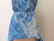 蓝鸟 － 靛染雪纺裙