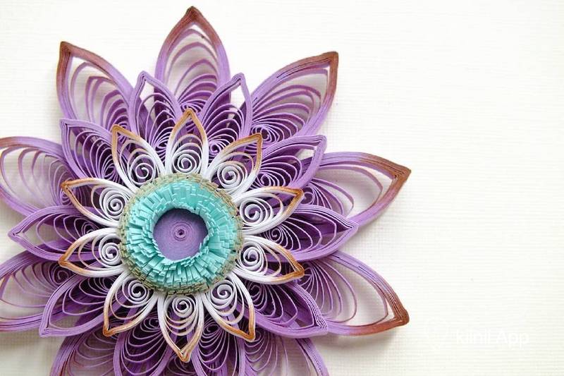 美丽的几何衍纸花卉来自俄罗斯手工匠人olgabrazhnikova