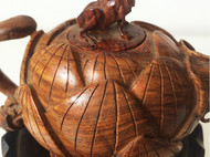 [LR ART]独立设计 黄花梨壶 纯手工雕刻 几十年的老物件