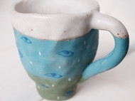 谷陶社 原创手工咖啡杯 陶瓷创意家居杯子zakka杂货 蓝色