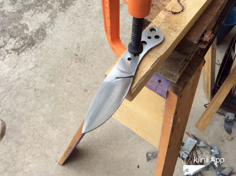 手工刀diy制作教程使用最基本的工具制作一把手工刀的详细过程
