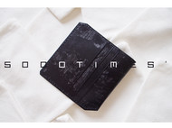 5000TIMES’手工皮具-片叶系列 钱包 卡包 英国马缰革 黑色