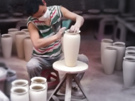 手工制作陶瓷花瓶
