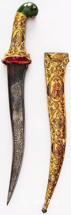 indiankhanjar1819th精美绝伦的传统印度弯刀阿拉伯弯刀和匕首