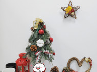 #作品记录# 圣诞花环和圣诞树细节