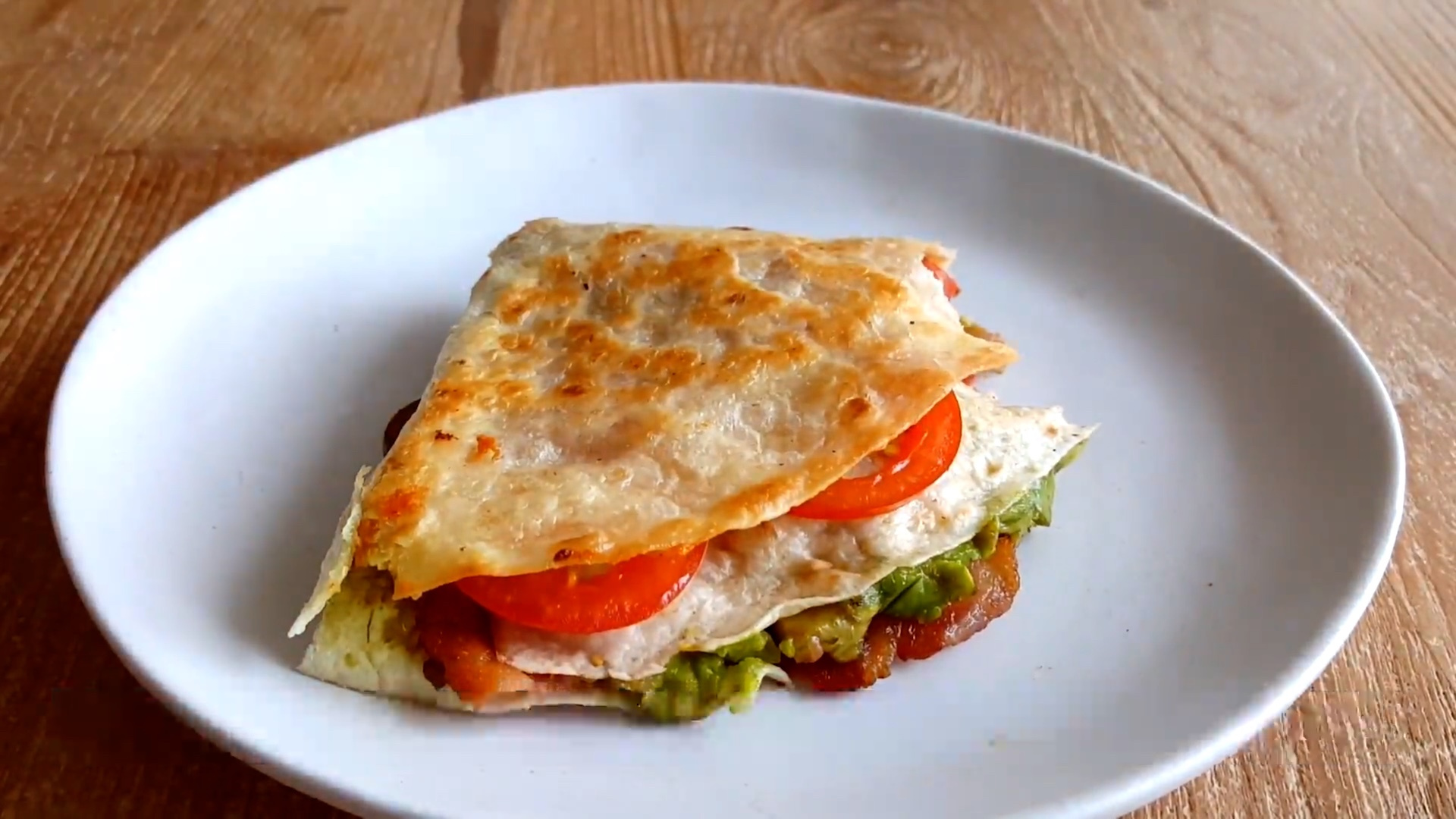 DIY在家自做墨西哥薄饼早餐（Tortilla Wrap）视频教程 「美食食谱」
