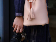 意大利植鞣皮系列原色纯手工皮包经典水桶包女士包包斜挎包手拿包