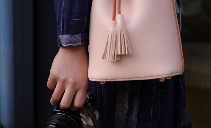 意大利植鞣皮系列原色纯手工皮包经典水桶包女士包包斜挎包手拿包