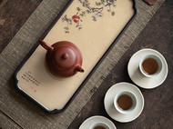 新中式国潮手工竹制托盘壶承茶壶垫干泡台