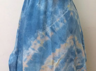 蓝鸟 － 靛染雪纺裙