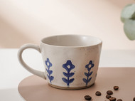 简约北欧风手绘陶瓷马克杯咖啡杯