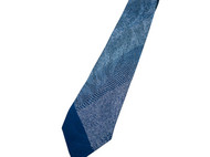 日本直邮 江户小纹染丝绸领带 纯手工制作 有28种花纹 传统工匠师青木啓作作品 深蓝色款
