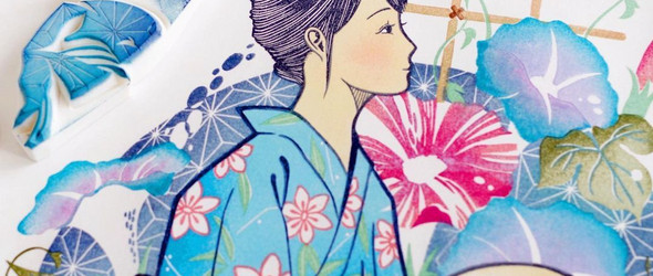 最简单的橡皮章，印出最美丽的插画｜田口奈津子